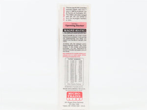 N Scale Micro-Trains 92070 Chicago, Burlington & Quincy 2-Bay Covered Hopper RTR
