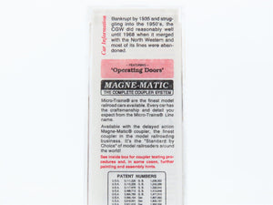 N Scale Micro-Trains 20950 CGW Chicago Great Western 40' Box Car 90017 RTR