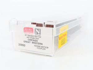 N Scale Micro-Trains 20950 CGW Chicago Great Western 40' Box Car 90017 RTR