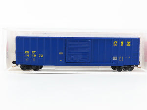 N Scale Micro-Trains 25550/2 CSX 50' 50' Rib Side Box Car, Single Door RTR
