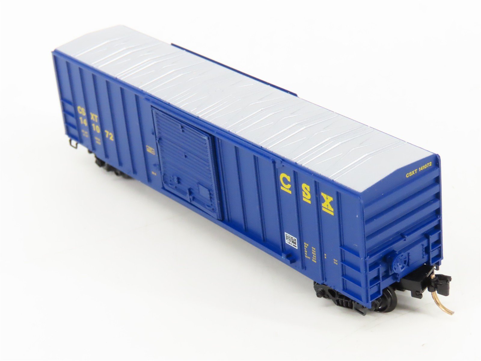 N Scale Micro-Trains 25550/2 CSX 50' 50' Rib Side Box Car, Single Door RTR