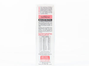 N Scale Micro-Trains 25550/2 CSX 50' 50' Rib Side Box Car, Single Door RTR