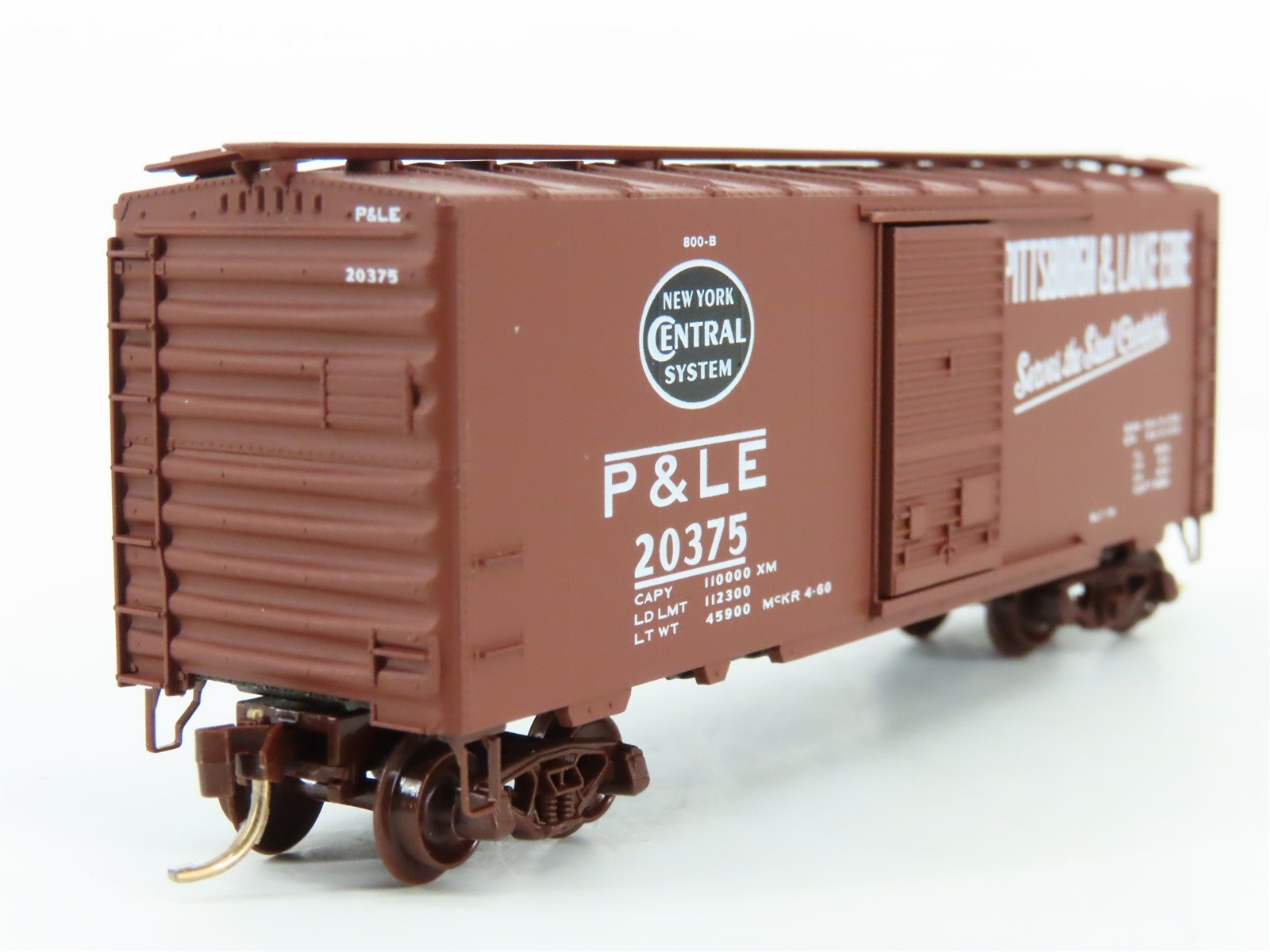 N Scale Micro-Trains 20410 P&LE Pittsburgh & Lake Erie 40' Box Car 20375 RTR