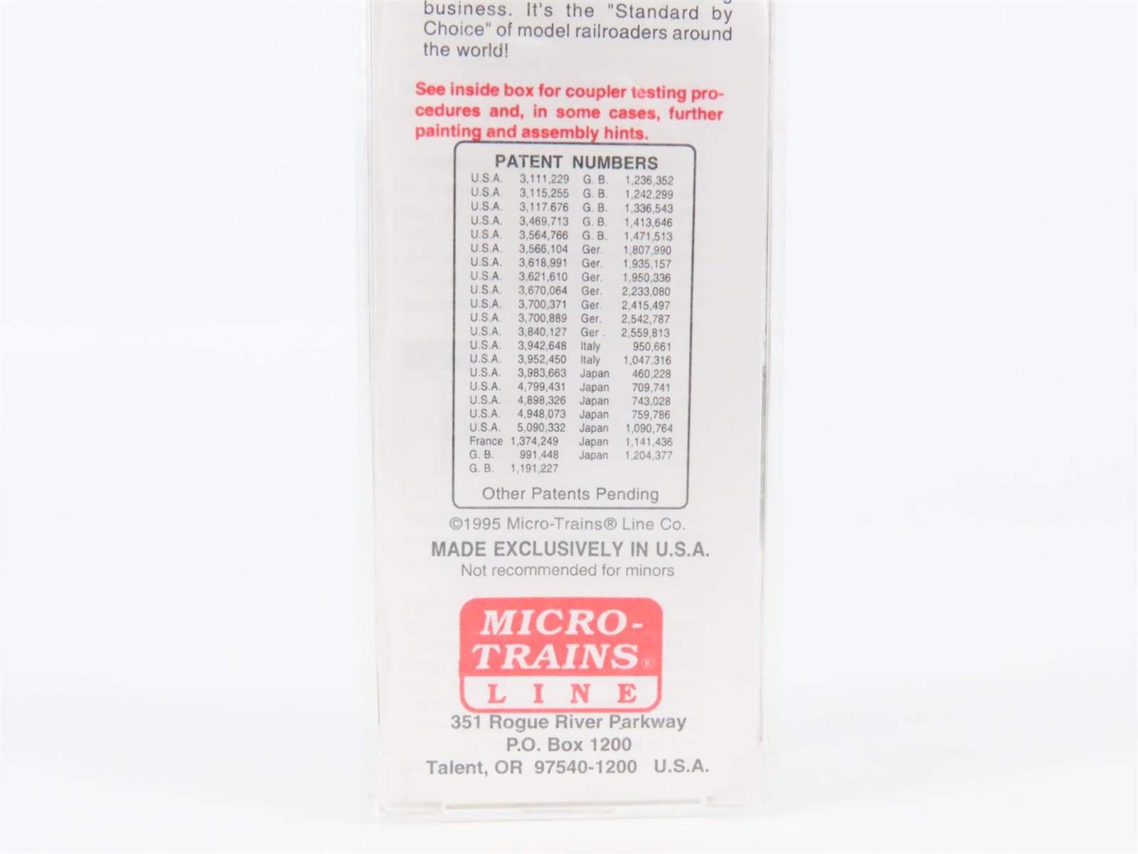 N Scale Micro-Trains 42060 PFI Potlatch Forests Inc. 40' Box Car 424 RTR