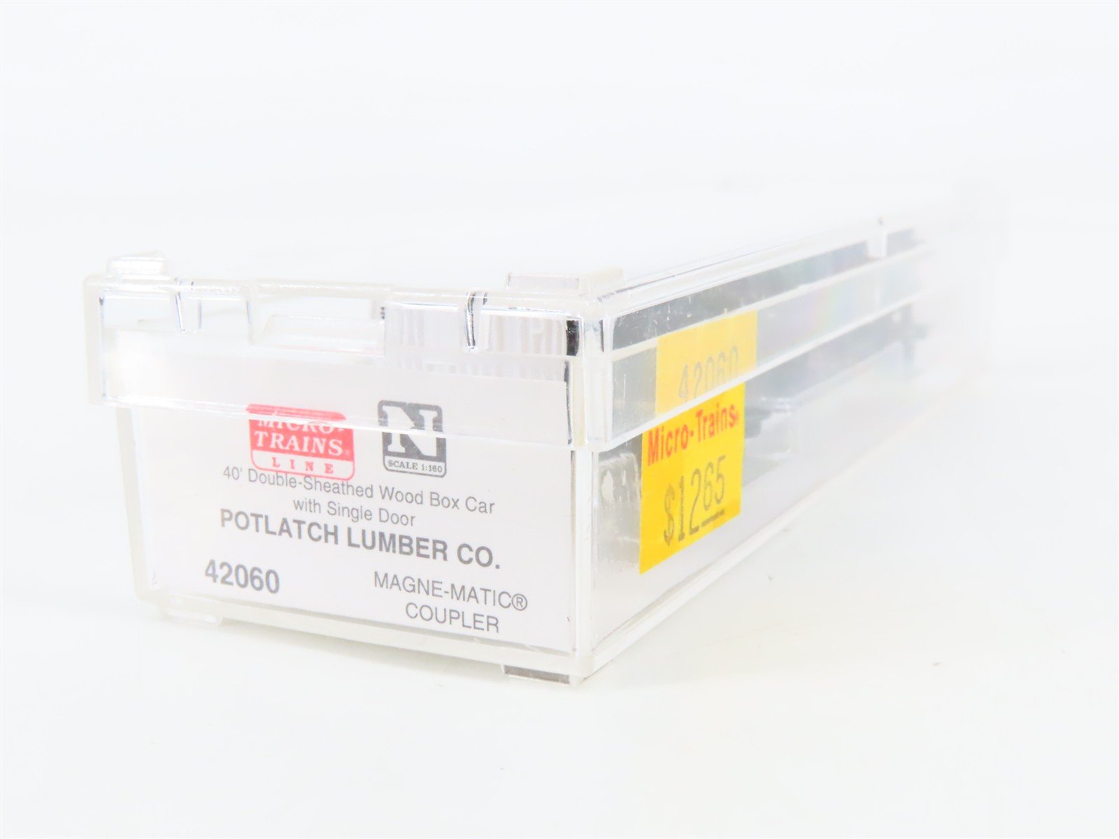 N Scale Micro-Trains 42060 PFI Potlatch Forests Inc. 40' Box Car 424 RTR