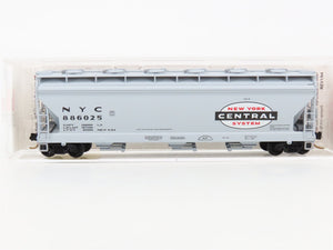 N Scale Micro-Trains 93030 NYC New York Central 3-Bay Covered Hopper 886025 RTR