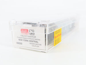 N Scale Micro-Trains 93030 NYC New York Central 3-Bay Covered Hopper 886025 RTR