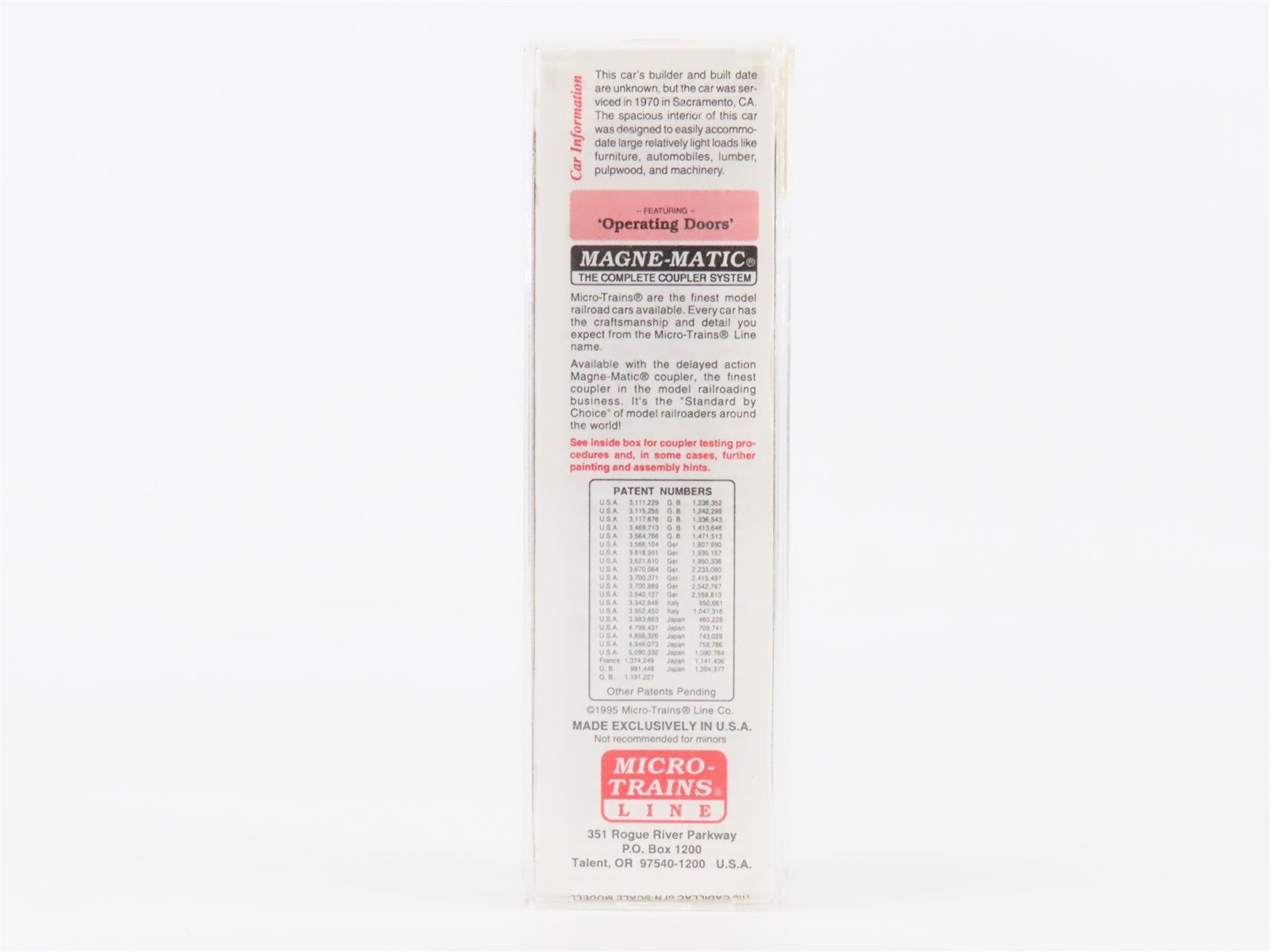 N Scale Micro-Trains 34050 SP Southern Pacific 50' Box Car 202516 RTR