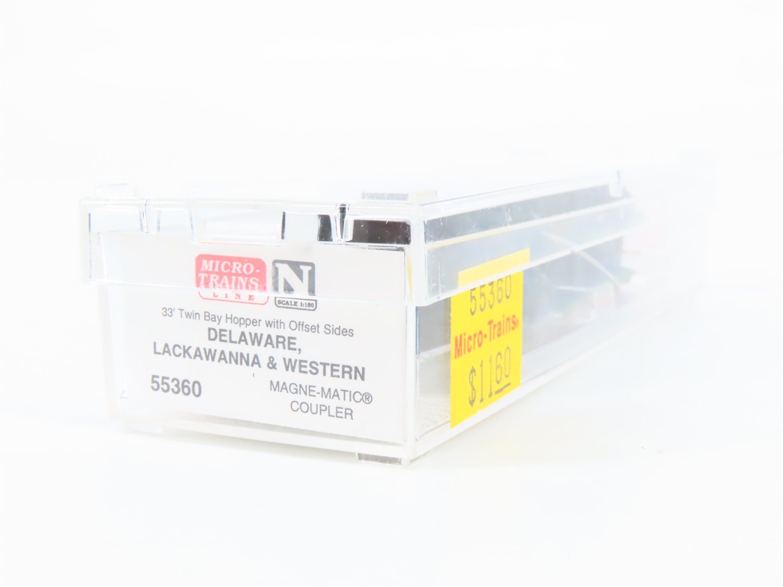 N Scale Micro-Trains 55360 Delaware, Lackawanna & Western 33' 2-Bay Hopper RTR