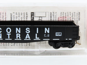 N Scale Micro-Trains 46330 Wisconsin Central 50' Gondola with Fishbelly Side RTR
