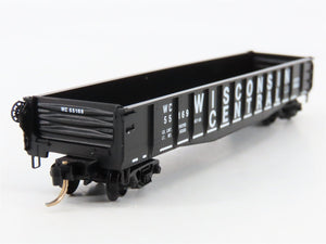 N Scale Micro-Trains 46330 Wisconsin Central 50' Gondola with Fishbelly Side RTR