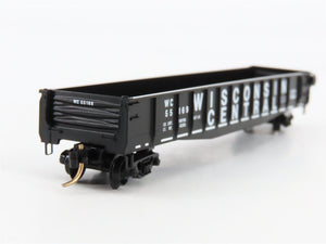 N Scale Micro-Trains 46330 Wisconsin Central 50' Gondola with Fishbelly Side RTR