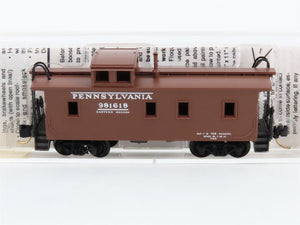 N Scale Micro-Trains 51160 PRR Pennsylvania 34' Wood Sheathed Caboose 981618 RTR
