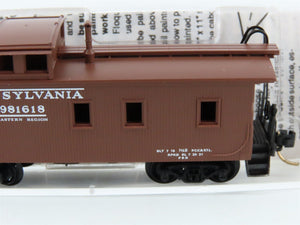 N Scale Micro-Trains 51160 PRR Pennsylvania 34' Wood Sheathed Caboose 981618 RTR