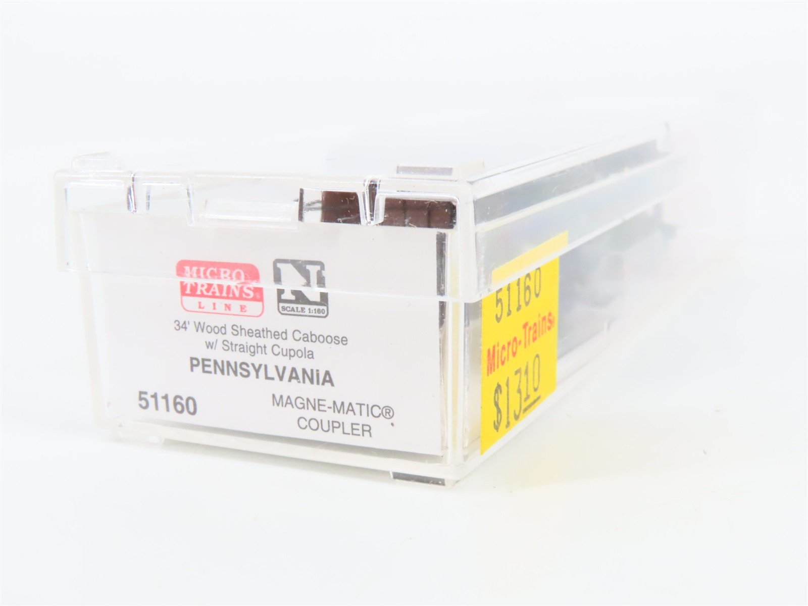 N Scale Micro-Trains 51160 PRR Pennsylvania 34' Wood Sheathed Caboose 981618 RTR