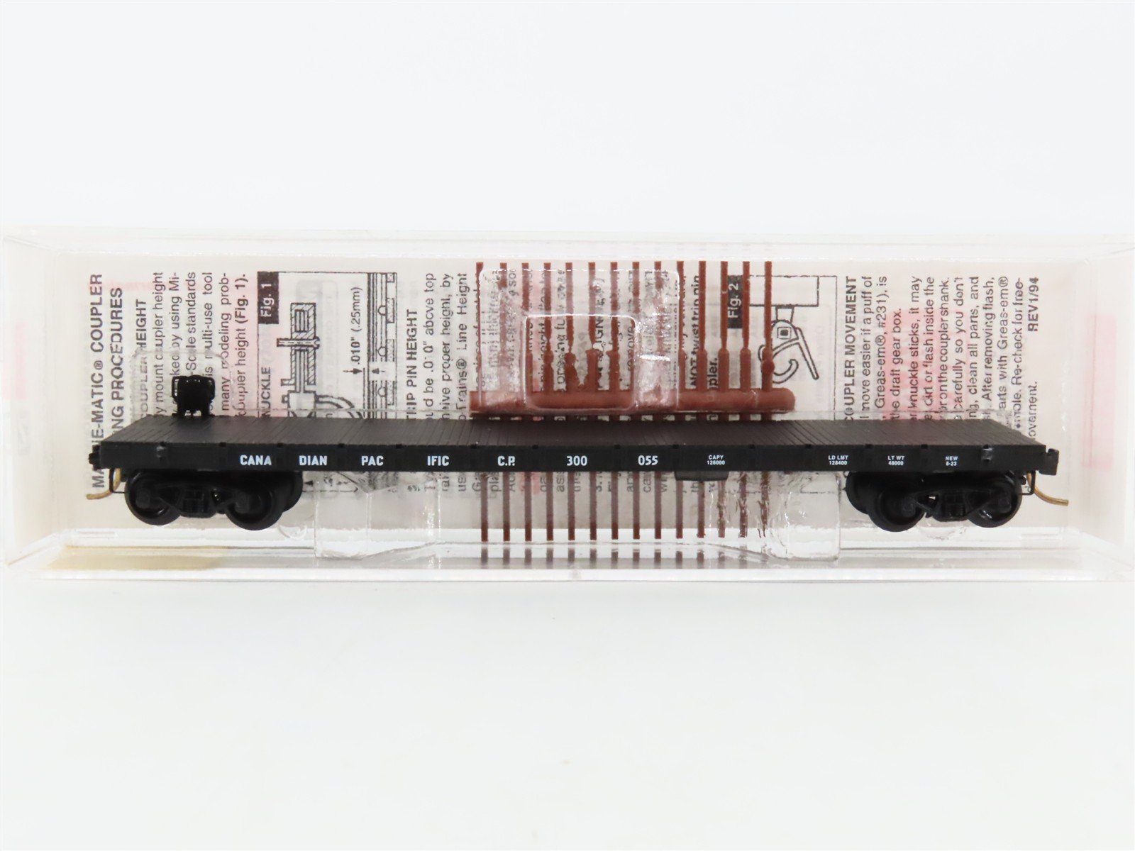 N Scale Micro-Trains 44040 CP Canadian Pacific 50' Flat Car 300055 RTR