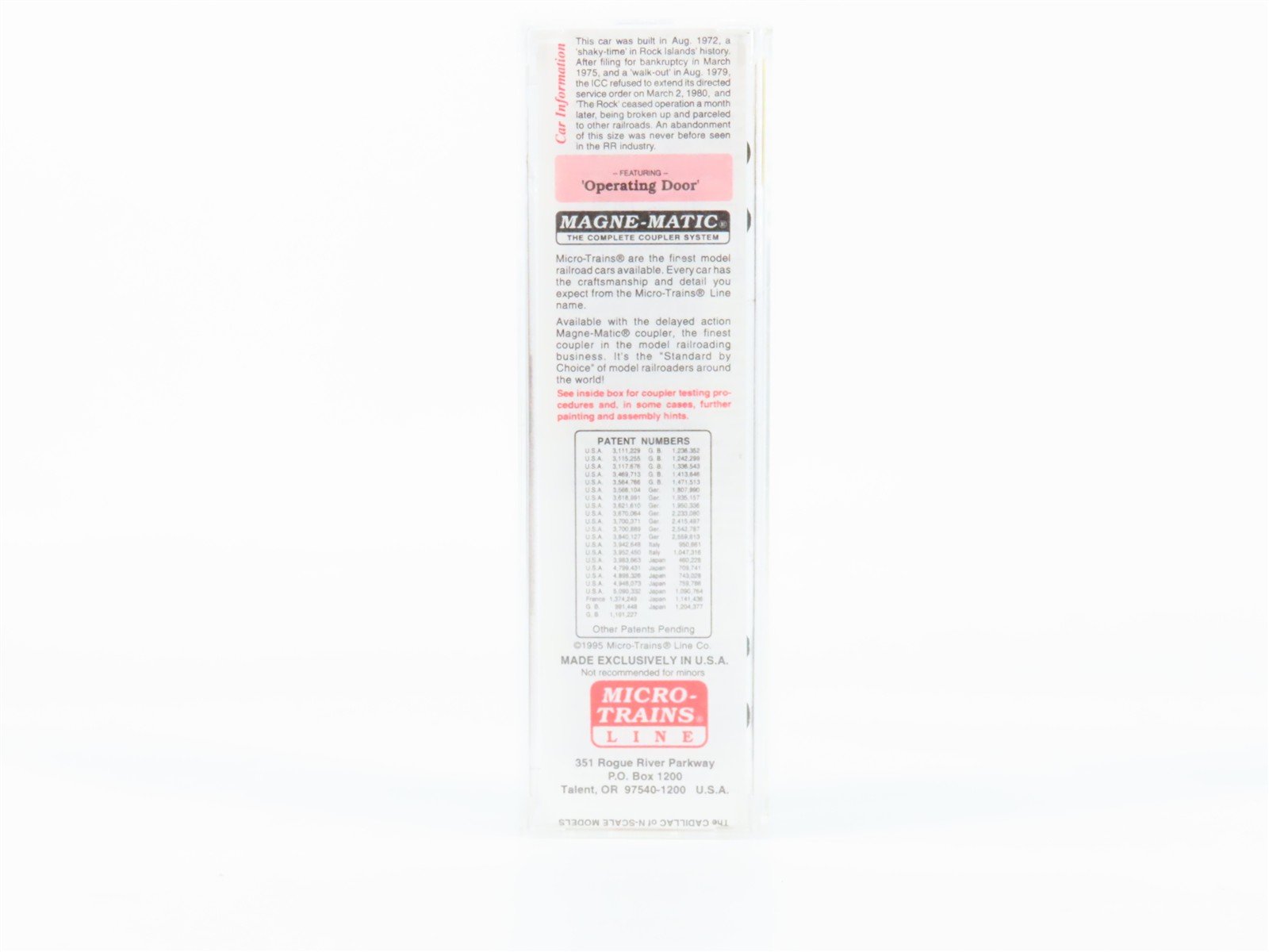 N Scale Micro-Trains 25430 RI Rock Island 50' Box Car 36187 RTR