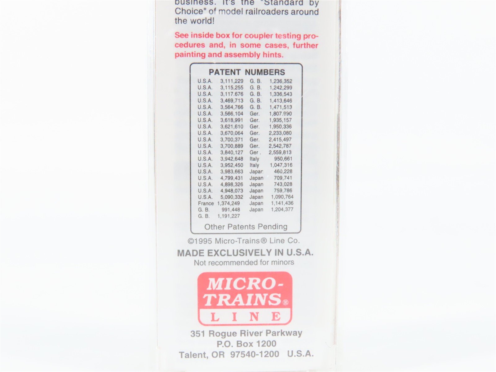 N Scale Micro-Trains 50100 UP Union Pacific 34' Caboose 3245 RTR