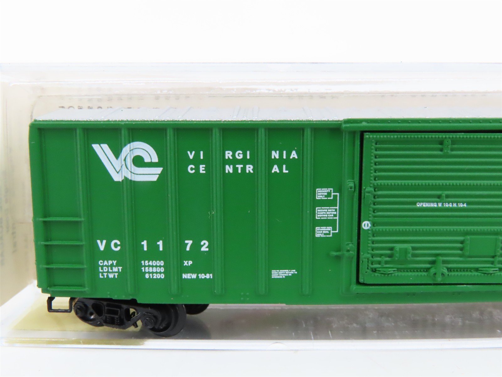 N Scale Micro-Trains 25360 VC Virginia Central 50' Box Car 1172 RTR