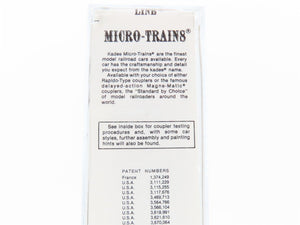 N Scale Micro-Trains 25230 GBW Green Bay & Western 50' Box Car 16089 RTR