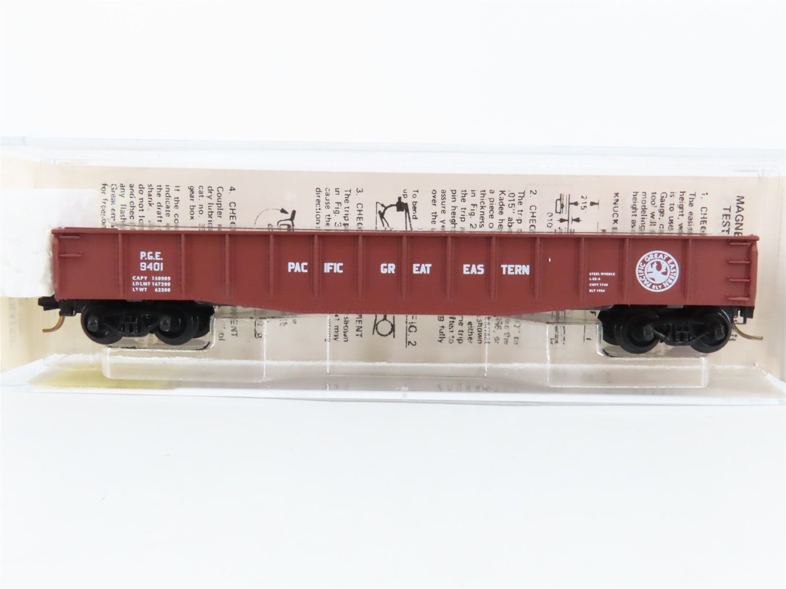 N Scale Micro-Trains 46300 PGE Pacific Great Eastern 50' Fishbelly Gondola RTR