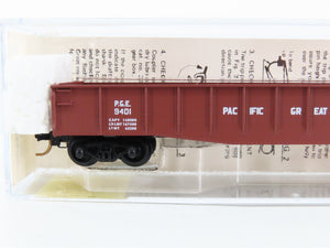 N Scale Micro-Trains 46300 PGE Pacific Great Eastern 50' Fishbelly Gondola RTR