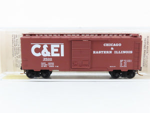 N Scale Micro-Trains 20560 C&EI Chicago & Eastern Illinois 40' Box Car 3500 RTR
