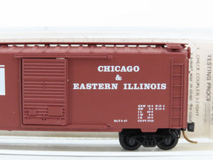 N Scale Micro-Trains 20560 C&EI Chicago & Eastern Illinois 40' Box Car 3500 RTR
