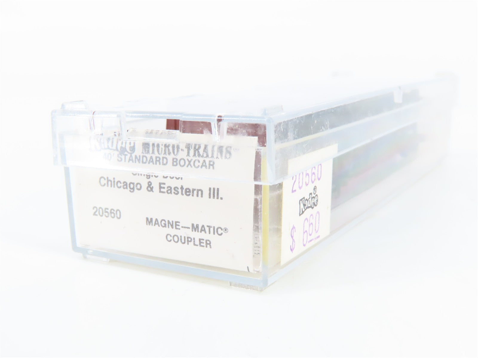 N Scale Micro-Trains 20560 C&EI Chicago & Eastern Illinois 40' Box Car 3500 RTR