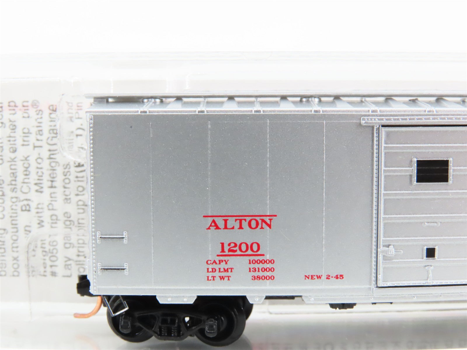 N Scale Micro-Trains 20586 ALT Alton Railroad 40' Box Car 1200 RTR