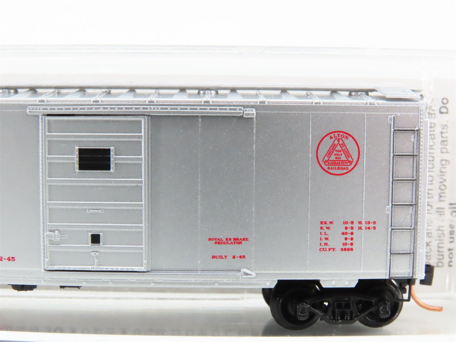 N Scale Micro-Trains 20586 ALT Alton Railroad 40' Box Car 1200 RTR
