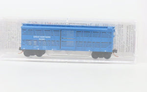 N Scale Micro-Trains 35170 GN Great Northern 40' Stock/Cattle Car 56385 RTR