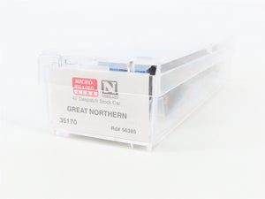 N Scale Micro-Trains 35170 GN Great Northern 40' Stock/Cattle Car 56385 RTR