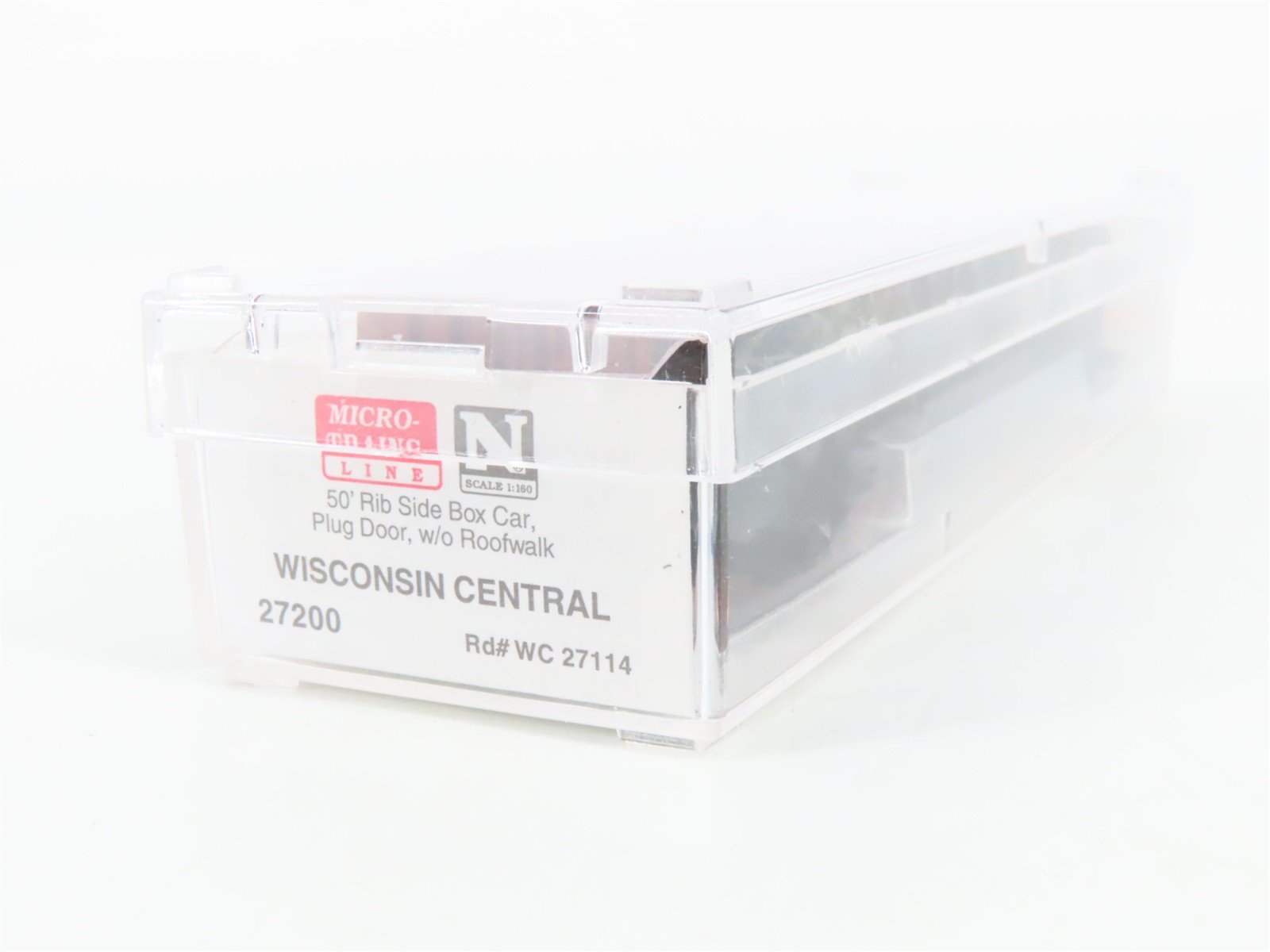N Scale Micro-Trains 27200 WC Wisconsin Central 50' Box Car 27114 RTR