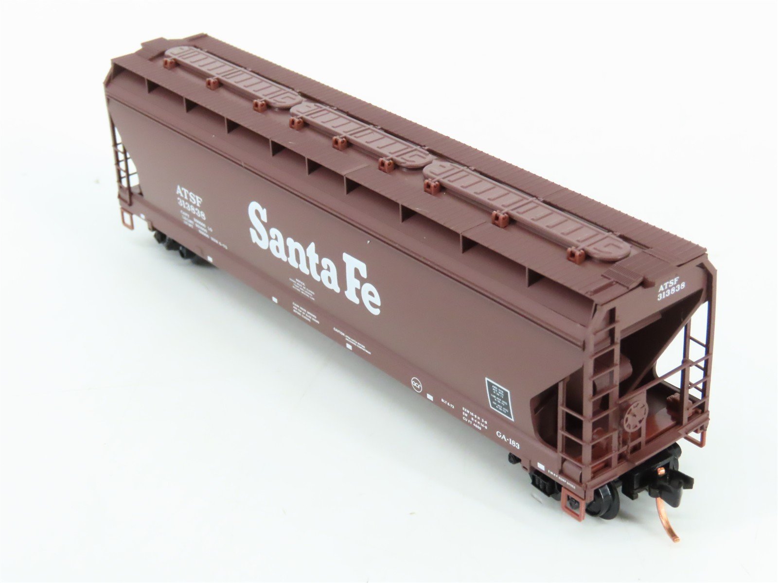 N Scale Micro-Trains 94100 ATSF Santa Fe 3-Bay Covered Hopper 313838 RTR