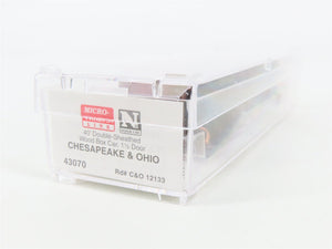 N Scale Micro-Trains 43070 C&O Chesapeake & Ohio 40' Box Car 12133 RTR