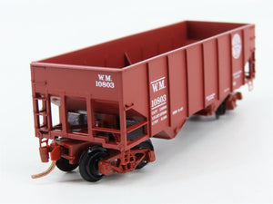 N Scale Micro-Trains 56090 WM Western Maryland 33' 2-Bay Rib Side Hopper RTR