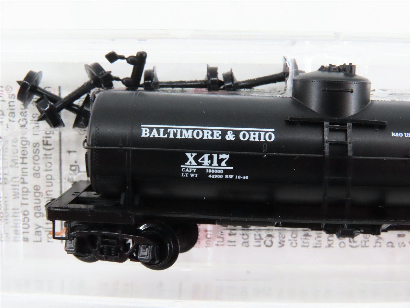 N Scale Micro-Trains 65020 B&O Baltimore & Ohio 39' Single Dome Tank Car RTR