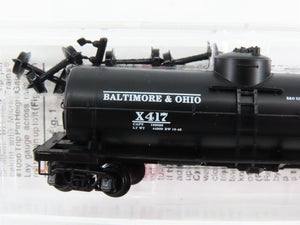 N Scale Micro-Trains 65020 B&O Baltimore & Ohio 39' Single Dome Tank Car RTR