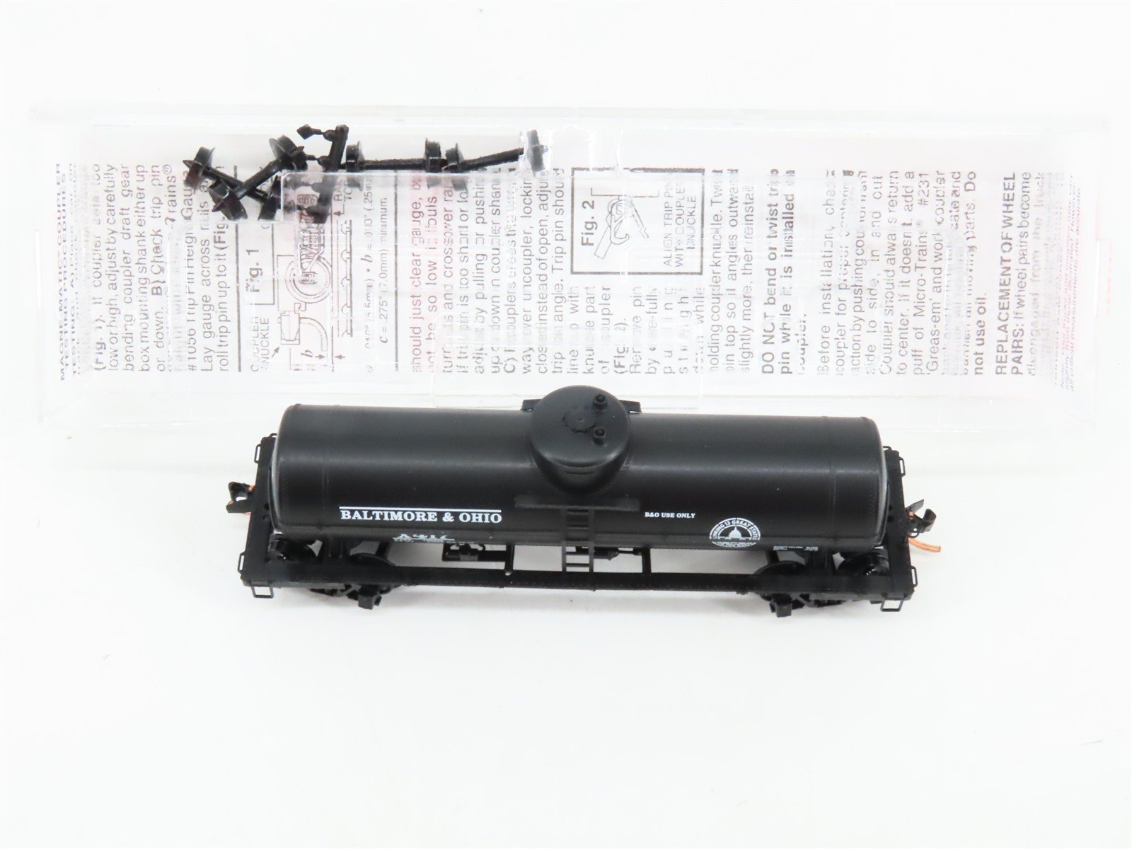 N Scale Micro-Trains 65020 B&O Baltimore & Ohio 39' Single Dome Tank Car RTR