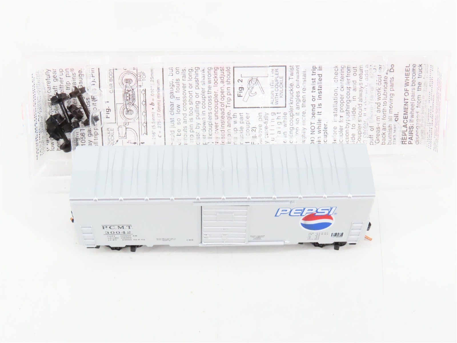 N Scale Micro-Trains 24300 PCMT Pepsi-Cola 40' Single Door Box Car 30042 RTR