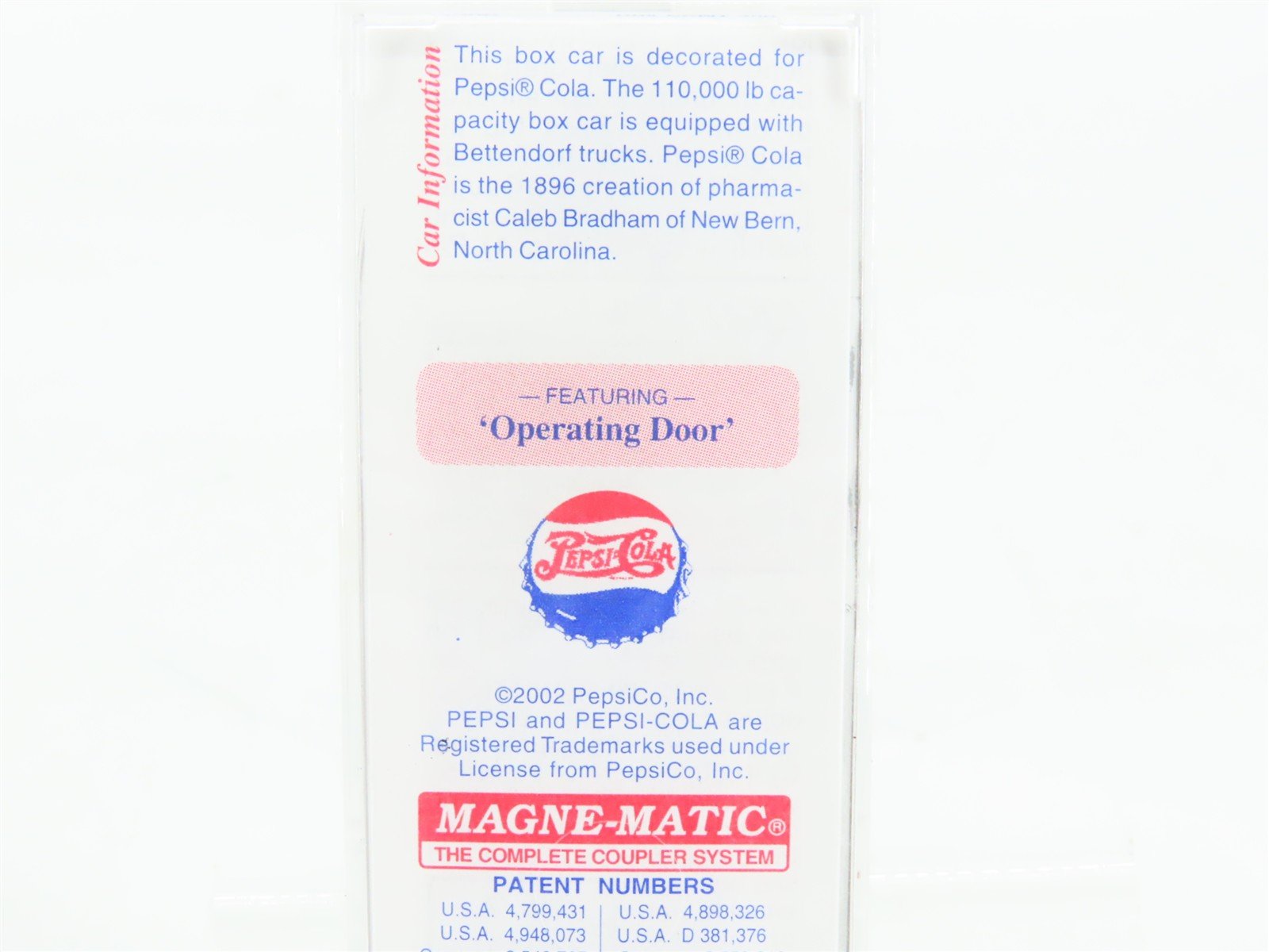 N Scale Micro-Trains 24300 PCMT Pepsi-Cola 40' Single Door Box Car 30042 RTR