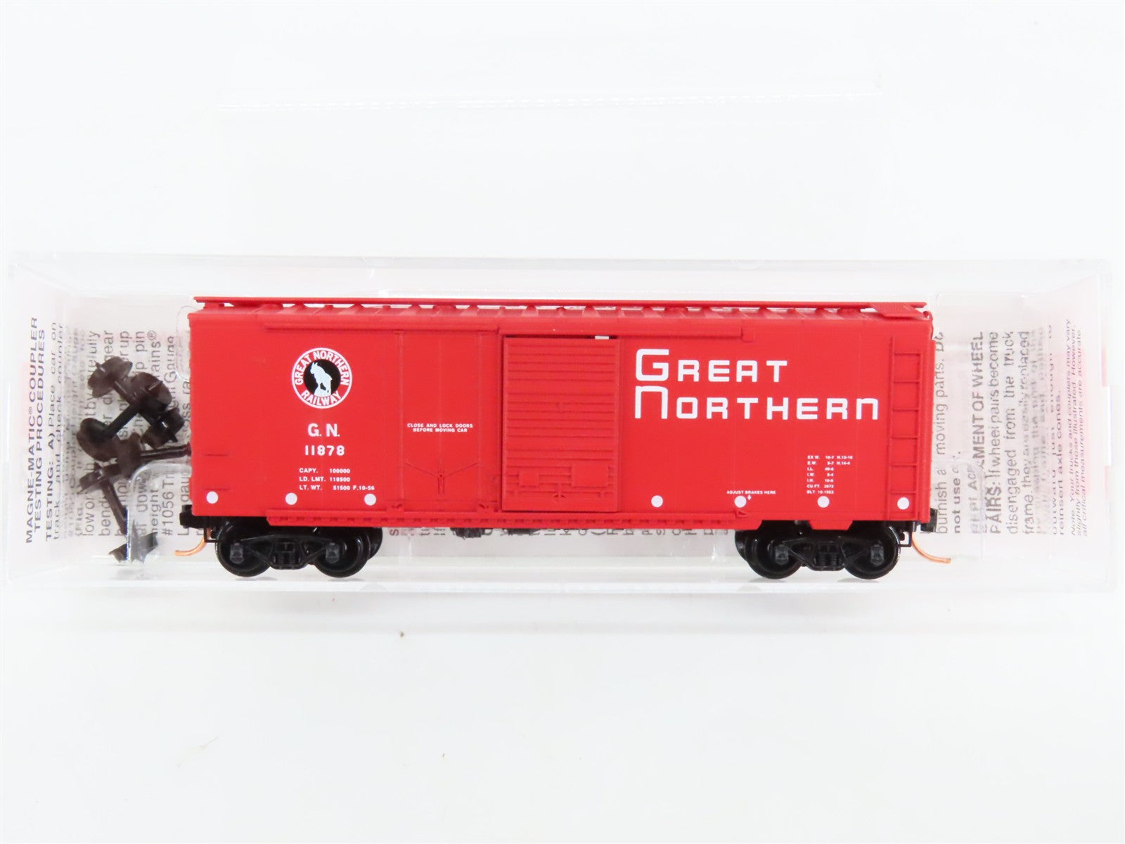 N Scale Micro-Trains 22020 GN Great Northern 40' Plug & Sliding Door Box Car RTR
