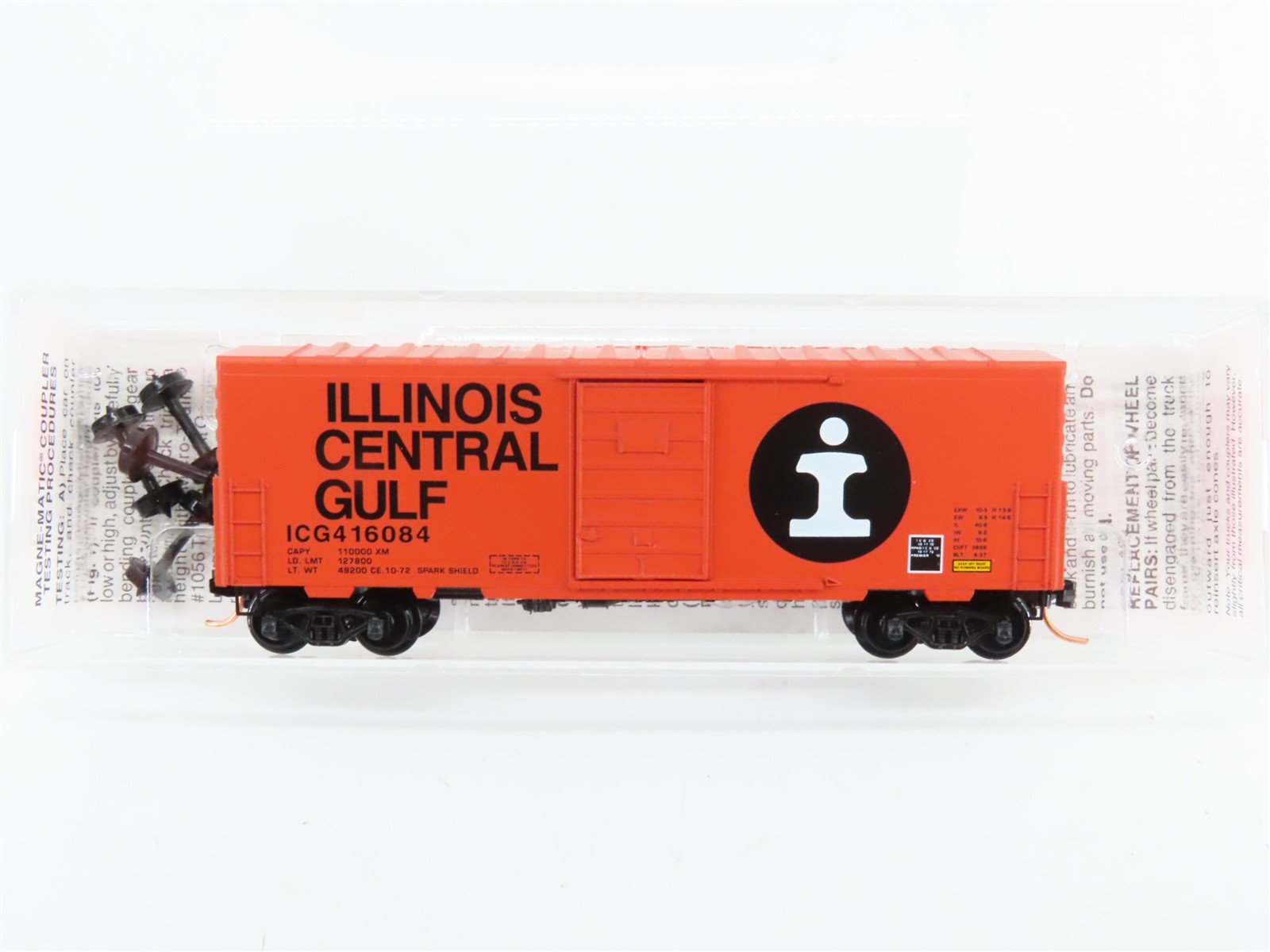 N Scale Micro-Trains 24070 ICG Illinois Central Gulf 40' Single Door Box Car RTR