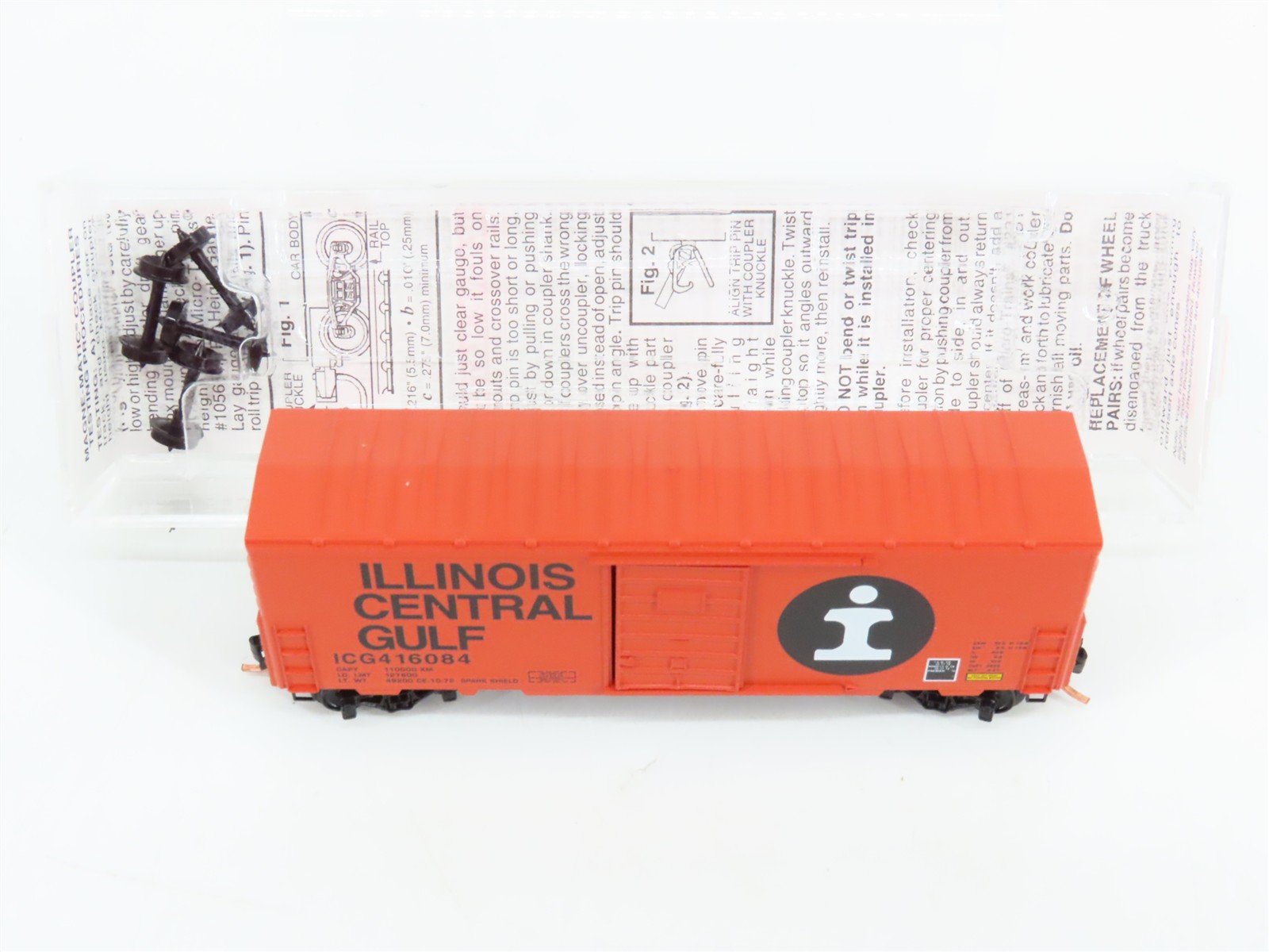 N Scale Micro-Trains 24070 ICG Illinois Central Gulf 40' Single Door Box Car RTR
