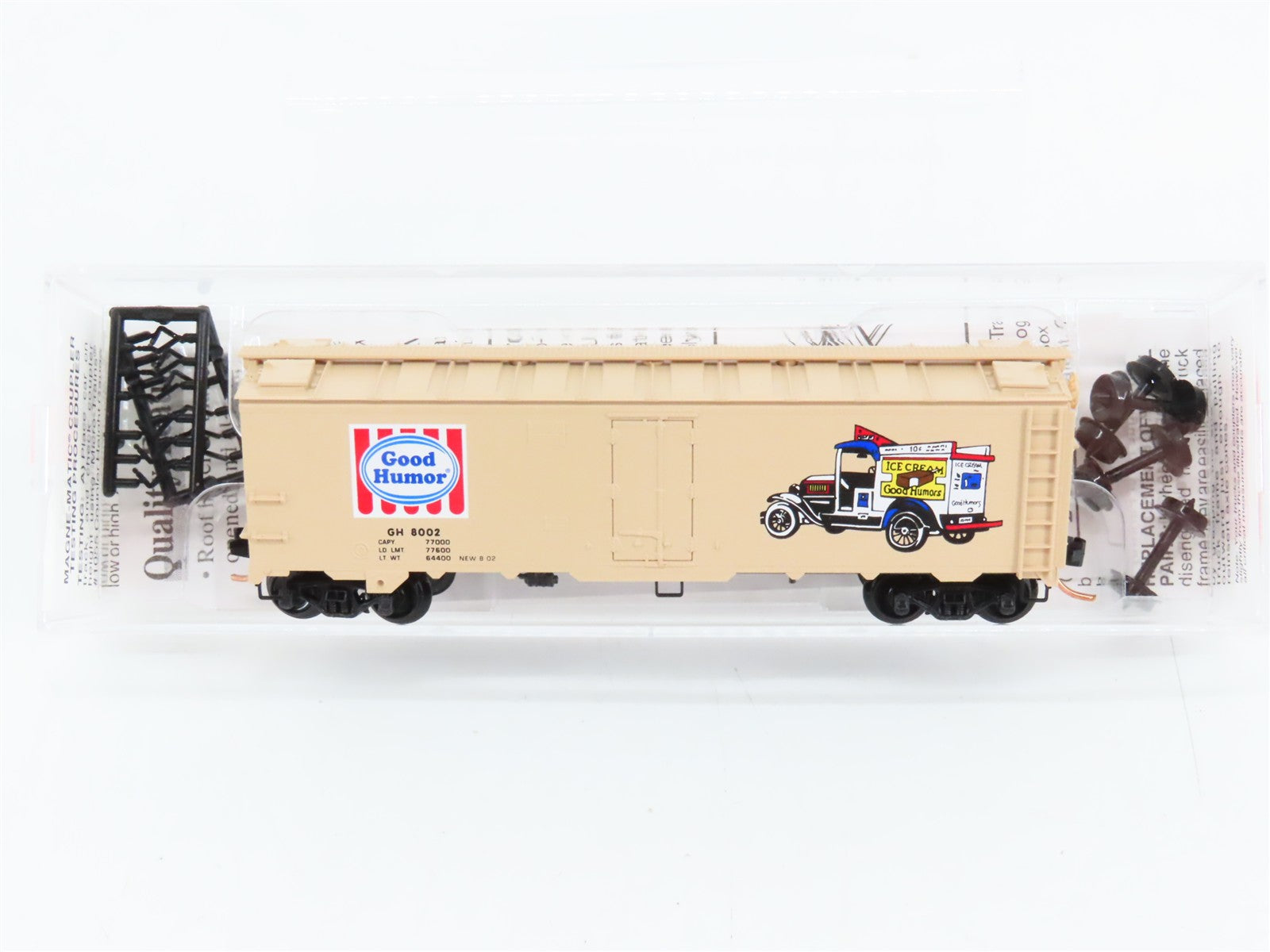 N Scale Micro-Trains 59580 GH Good Humor 40' Steel Ice Reefer 8002 RTR