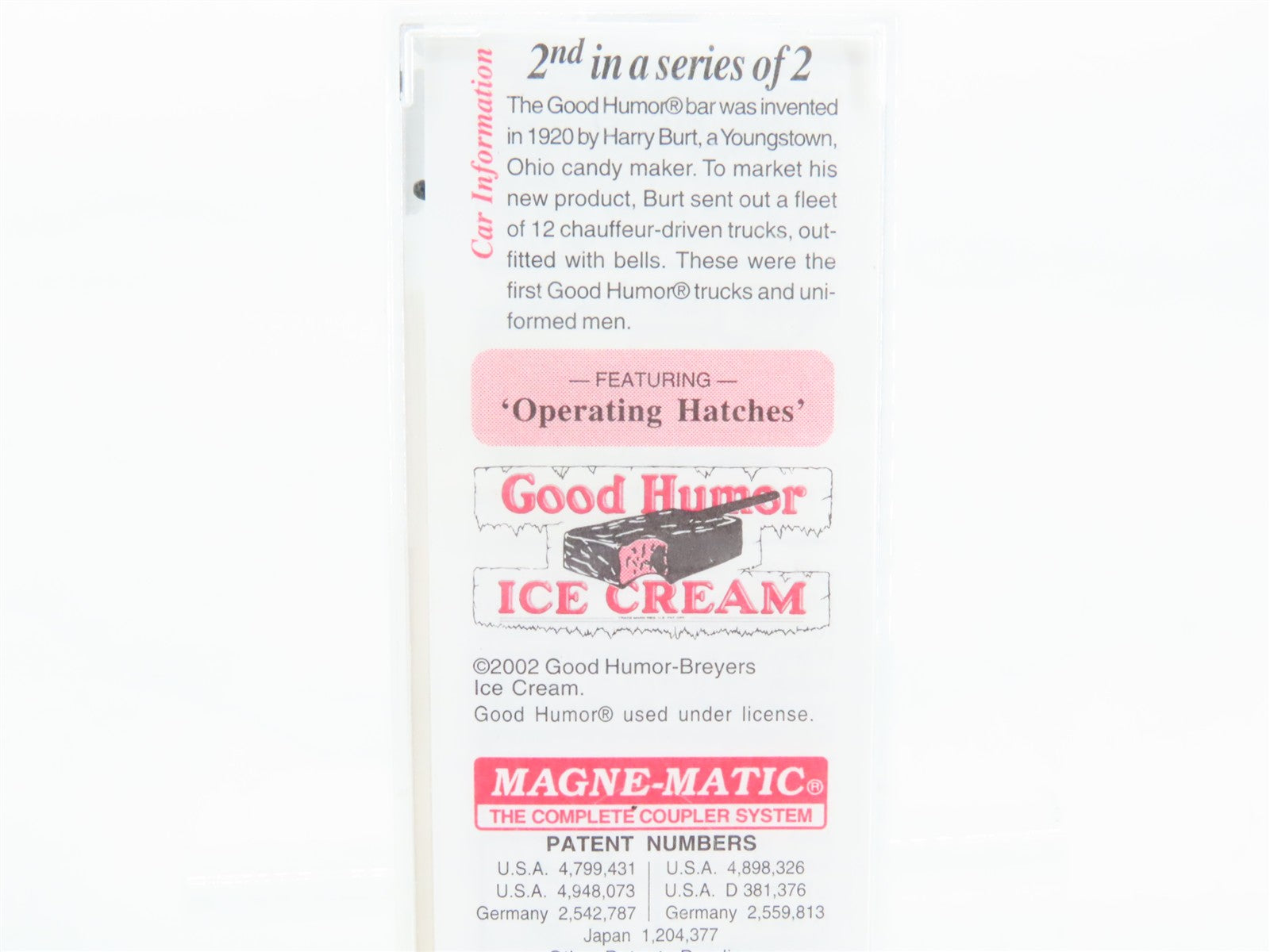 N Scale Micro-Trains 59580 GH Good Humor 40' Steel Ice Reefer 8002 RTR