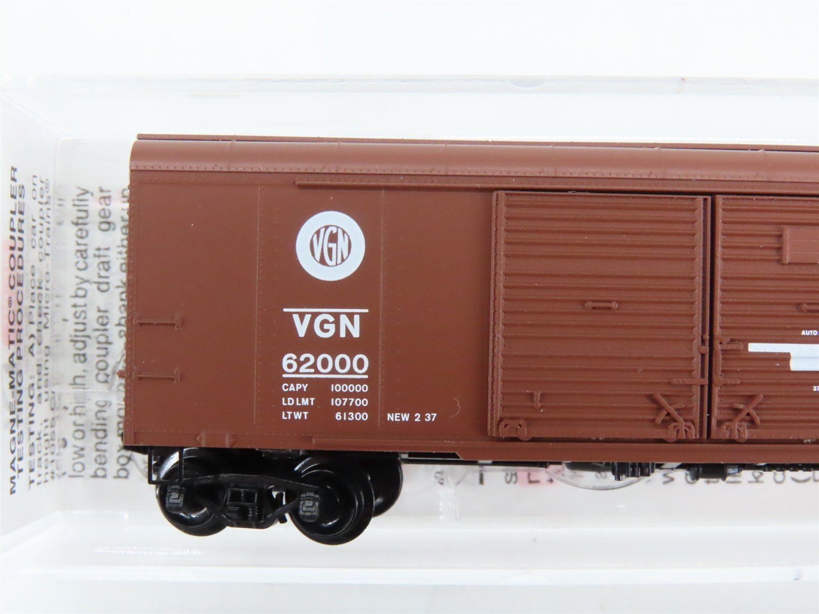 N Scale Micro-Trains 79050 VGN Virginian 50' Box Car 62000 RTR
