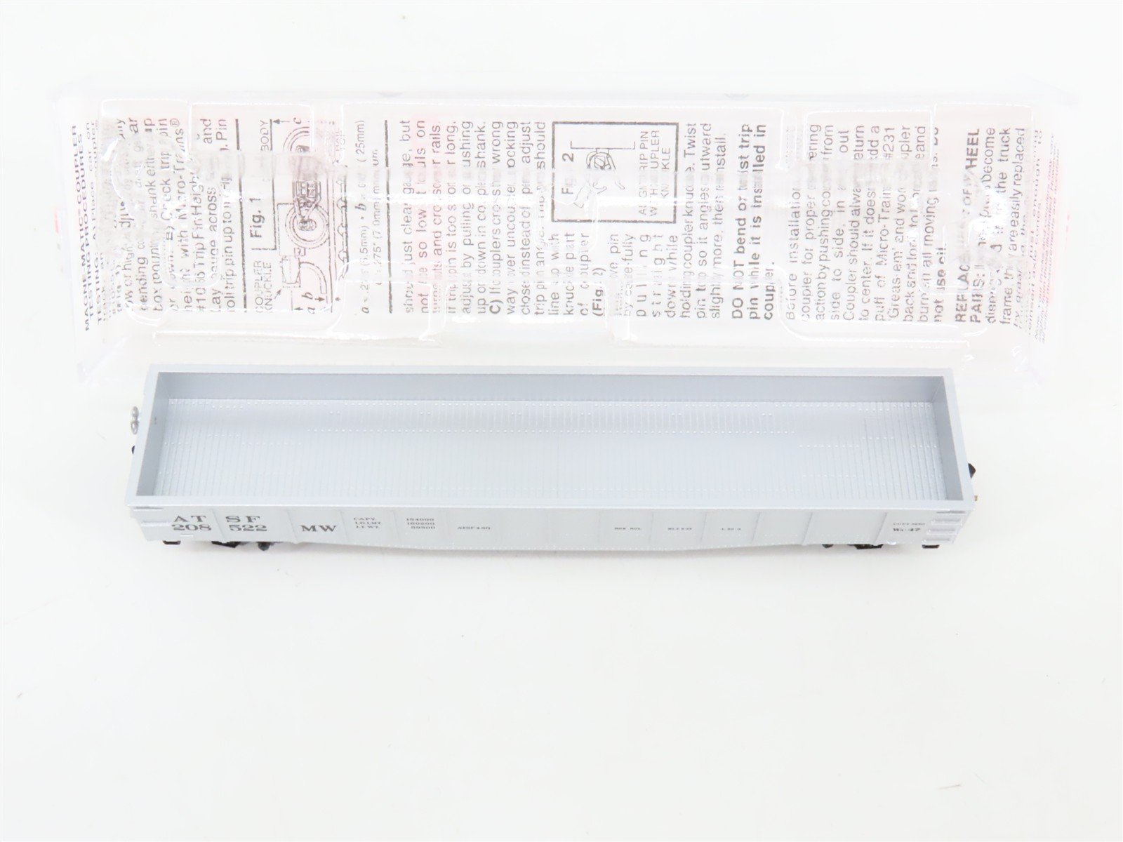 N Scale Micro-Trains 105060 ATSF Santa Fe 50' 50' Steel Side Gondola RTR