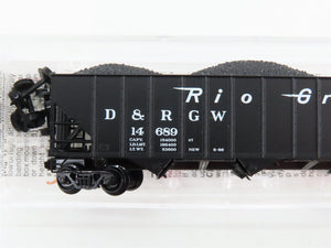 N Scale Micro-Trains 108060 Denver & Rio Grande Western 3-Bay Open Hopper RTR